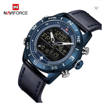 NAVIFORCE 9144 BEBEBE Casual Sport Watches for Men Top Brand Luxury Military Leather Wrist Watch Man Clock Fashion
