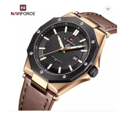 NAVIFORCE 9200L RGBBN New hot selling brand Quartz watches with PU leather strap men wristwatch wholesale sport clock