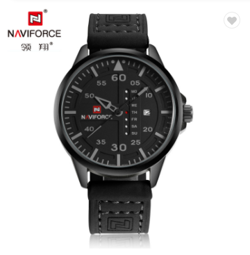 NAVIFORCE 9074 BGYB Luxury Brand Men Army Military Watches Men’s Quartz Date Clock Man Leather Strap Sports Wrist Watch