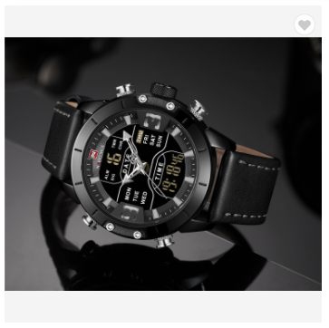 NAVIFORCE 9153L BGYB Watch Men Top Luxury Brand Leather Waterproof Quartz Wristwatches Military Sport Watches Date