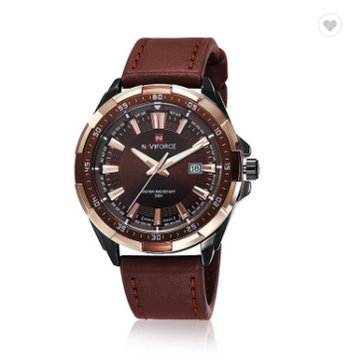 NAVIFORCE 9056 BCE Mens Watches Luxury Brand Fashion Sport Men Waterproof Quartz Clock Male Army Military Leather Wrist Watch