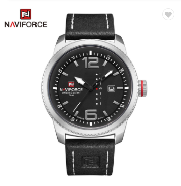 NAVIFORCE 9063 SWB Luxury Brand Date Quartz Watch Men Casual Military Sports Watches Leather Wristwatch