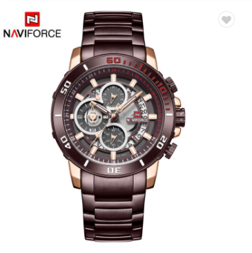 NAVIFORCE 9174 RGCE Men Watch Luxury Chronograph Quartz Wristwatches Mens Stainless Steel Sport Clock Waterproof Fashion
