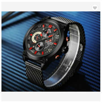 Naviforce 9068S BRB Luxury Brand Men Stainless Steel Analog Watches Men’s Quartz 24 Hours Date Clock Man Fashion Casual Sports