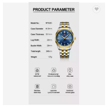 NAVIFORCE 9203 GBE Business mens watches stainless steel strap waterproof with Day Quartz Wristwatches relojs