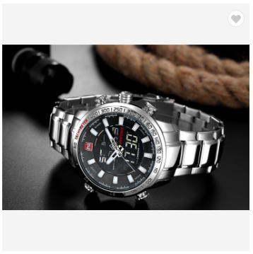 NAVIFORCE 9093 SBW Military Sports Watches Men Luxury Top Brand Digital Quartz Watch Men’s Waterproof Wrist Watch Clock