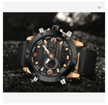 NAVIFORCE 9097 RGBB Luxury Brand Men Sport Watches Men’s Leather Digital Army Military Watch Man Quartz waterproof Clock