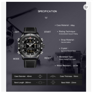 NAVIFORCE 9153L BGYB Watch Men Top Luxury Brand Leather Waterproof Quartz Wristwatches Military Sport Watches Date