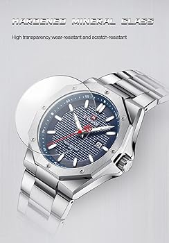 NAVIFORCE 9200S stainless steel men's quartz watch with Japan movement