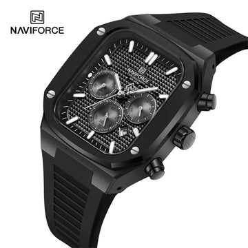 NAVIFORCE 8037 Square Luxury Date Chronograph Quartz Waterproof