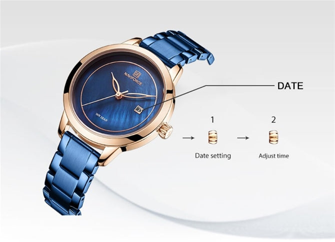 NAVIFORCE Watches For Women Quartz Wristwatches Ladies 5008 Relogio Feminino Female Bracelet Clock Watch