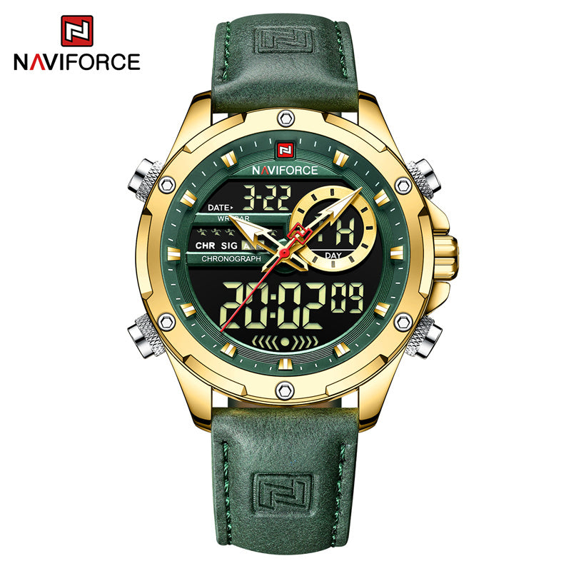 Naviforce 9208 Military Watches for Men Luxury Sport Chronograph Alarm Quartz Clock Digital Male WristWatch Waterproof 2022 - GGNGN