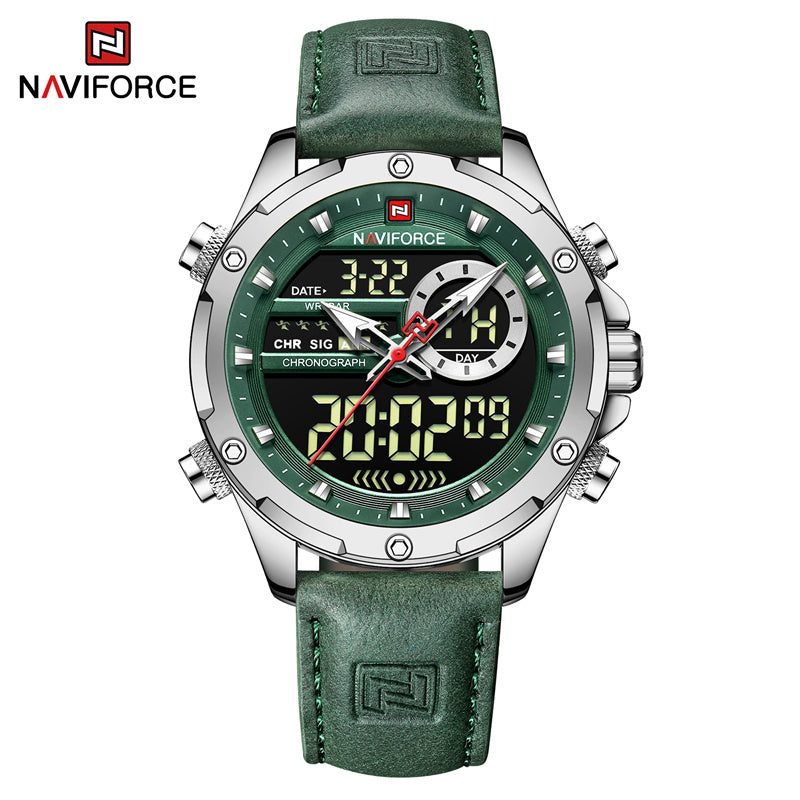 Naviforce 9208 Military Watches for Men Luxury Sport Chronograph Alarm Quartz Clock Digital Male WristWatch Waterproof 2022 - SGNGN
