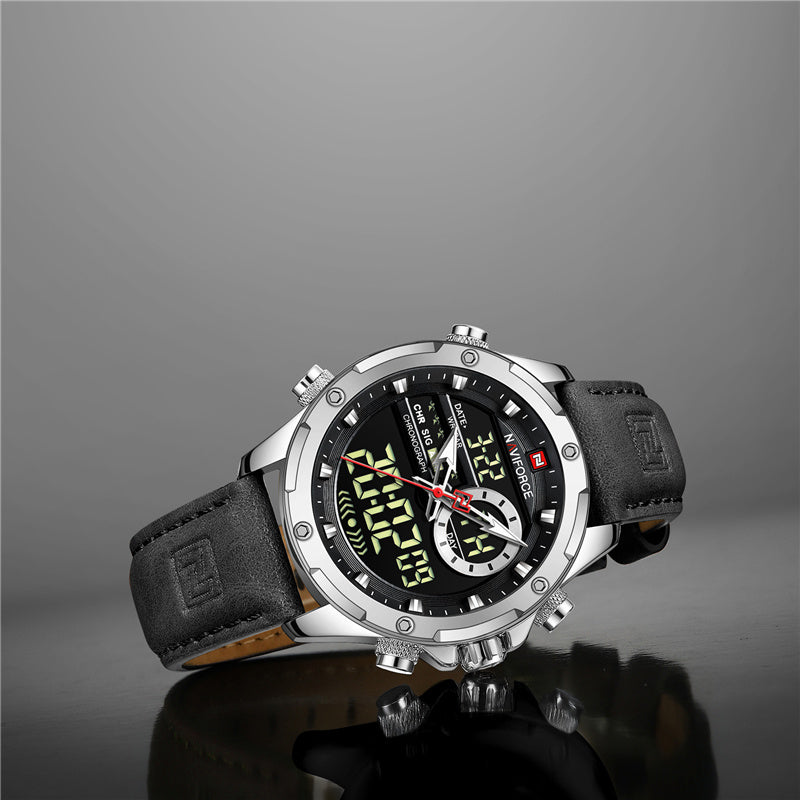 Naviforce 9208 Military Watches for Men Luxury Sport Chronograph Alarm Quartz Clock Digital Male WristWatch Waterproof 2022