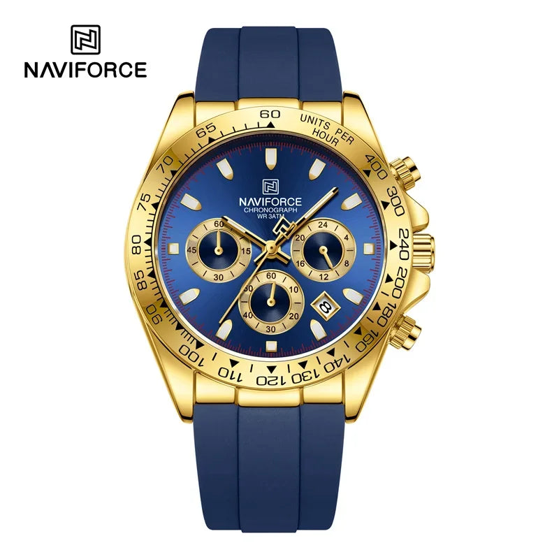 NAVIFORCE NF8054 New Luxury Fashion Men‘s Business Casual Wrist Watch - GBEBE