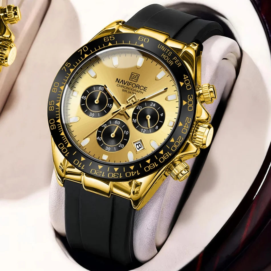 NAVIFORCE NF8054 New Luxury Fashion Men‘s Business Casual Wrist Watch