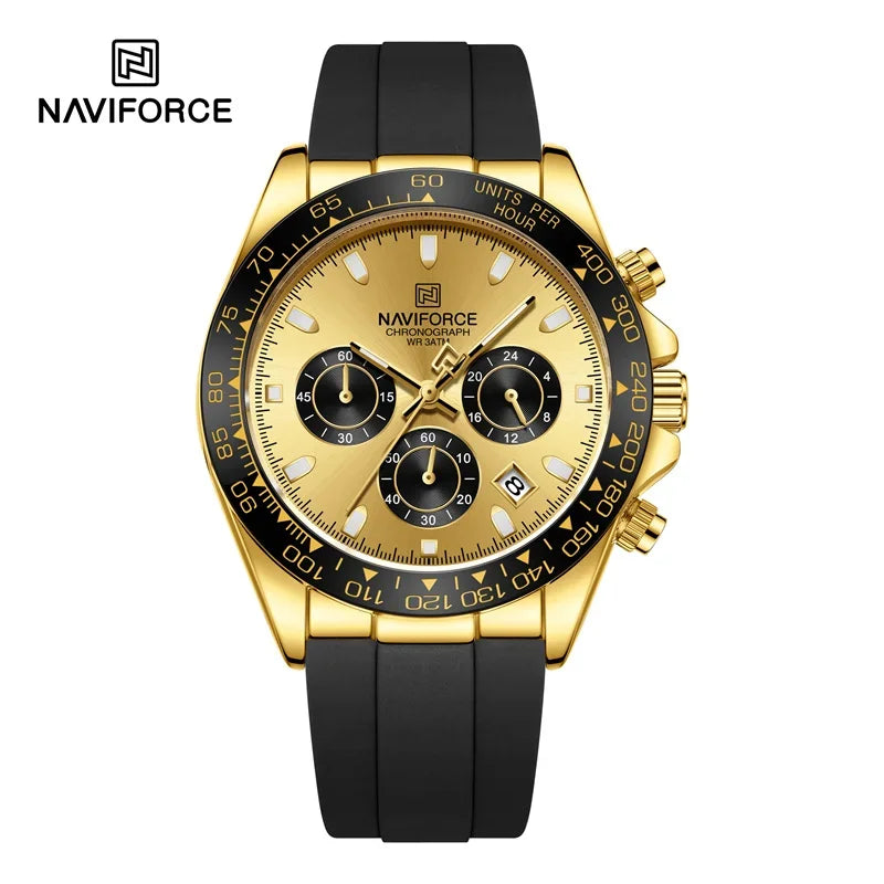 NAVIFORCE NF8054 New Luxury Fashion Men‘s Business Casual Wrist Watch - GGB
