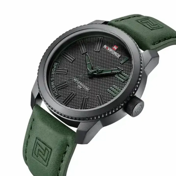 NAVIFORCE 9202L Sports Watch Men Fashion Casual Quartz Wristwatch Male Date Waterproof Leather Analog Clock