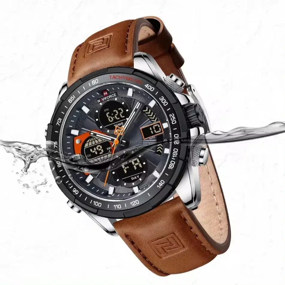 NAVIFORCE NF9197L Men’s Sport Watch 3Bar Waterproof Quartz