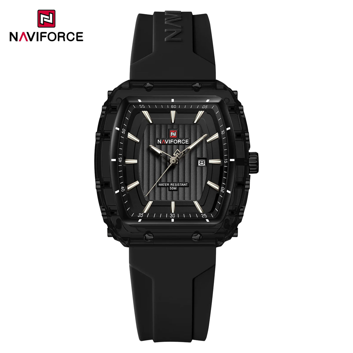 NAVIFORCE Ladies Wristwatches Fashion Comfortable Silicone Strap Date Women’s Watches Quality Waterproof Female Luminous Clock - bbb