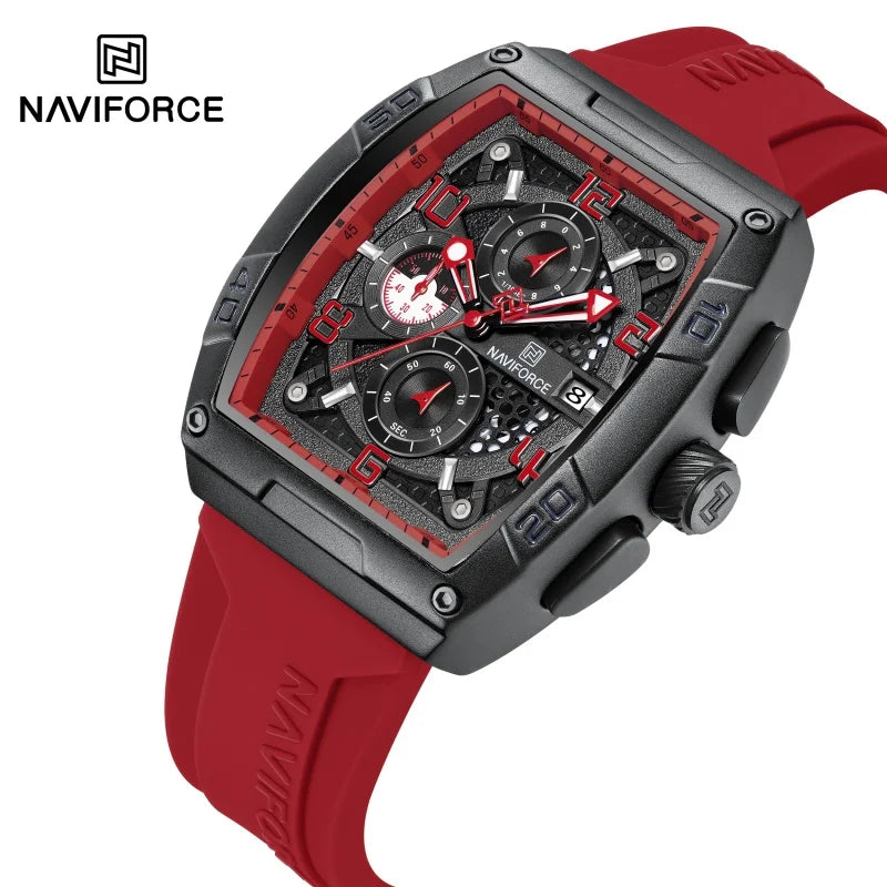 NAVIFORCE NF8052 Men Gold Design Quartz Watches Casual Male Wrist Watch - brr