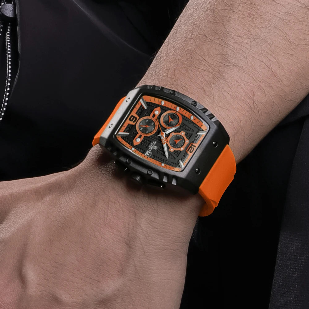 NAVIFORCE NF8025 Men’s Chronograph Watch – Waterproof, Luminous Date