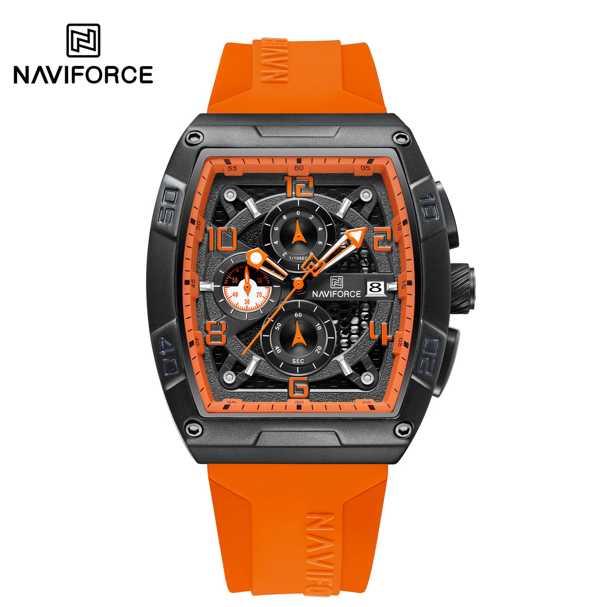 NAVIFORCE NF8052 Men Gold Design Quartz Watches Casual Male Wrist Watch - boo-2