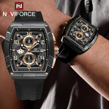 NAVIFORCE NF8052 large dial multifunction chronograph watch