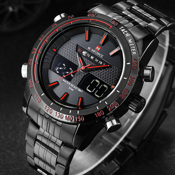 Naviforce 9024 Classic Multifunction Wrist Waterproof Quartz Watch ...