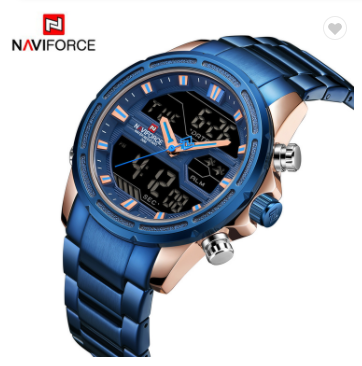 NAVIFORCE 9138S RGBE Watches for Men Luxury Brand Sport Quartz ...