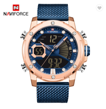 NAVIFORCE 9172S RGBEBE Men Watch LED Digital Sports Watches Quartz Mens ...
